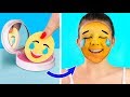 10 Crazy Makeup Ideas / DIY Emoji Makeup Ideas