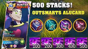 500 STACKS! Cecilion Outsmarts a Toxic Alucard Who Hated His Own Team!, Cecilion Gameplay #mlbb