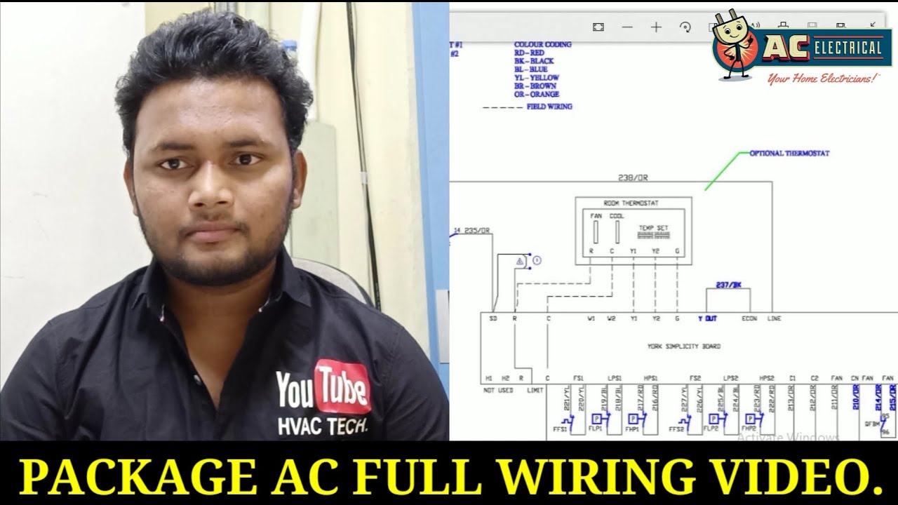 Package Ac Wiring With Diagram || Full video.🏔️🏔️🏔️ - YouTube
