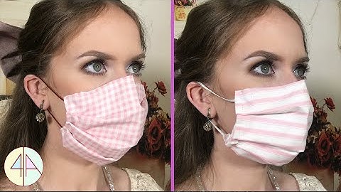 DIY: Face Mask with Nose Wire, Filter Pocket with AND without Sewing Machine #StayHome #WithMe