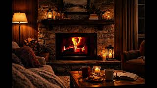 Cozy Fireplace Ambience for Cafes & Workspaces | Relaxing Fire Sounds 🔥