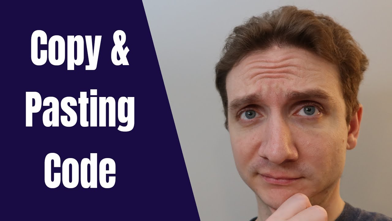 Is it ok to Copy and Paste Code? - YouTube