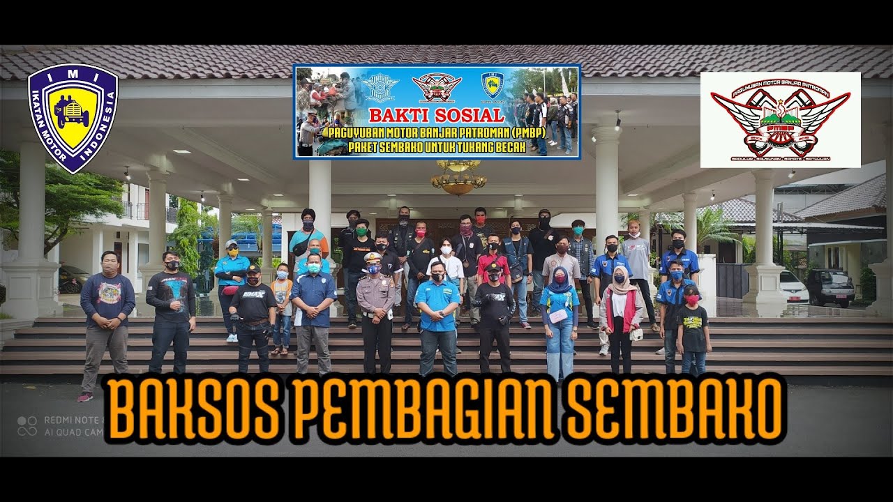 Bikers Kota  Banjar  Jawa  Barat  Baksos Pembagian Sembako 