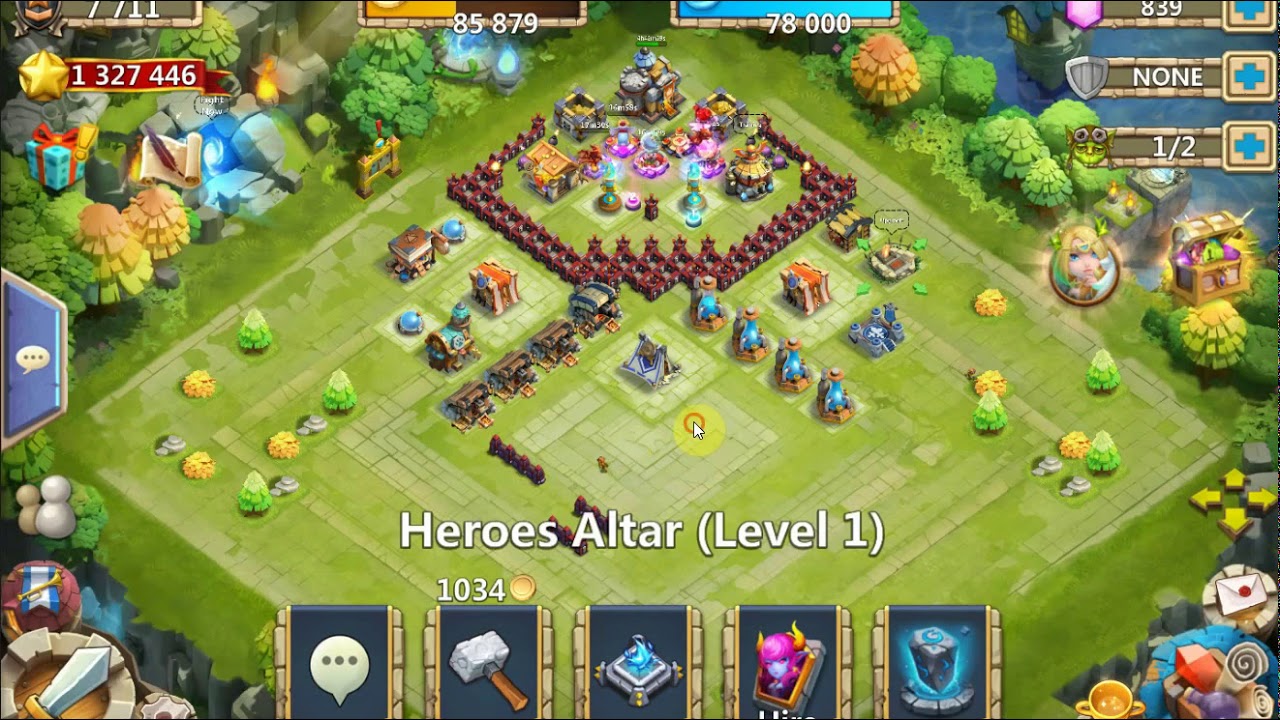Castle Clash: Town Hall 7 (A-E) HBM - YouTube