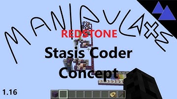 Manipulate Redstone - Stasis Coder Concept