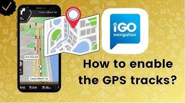 How to enable the GPS tracks function in IGO Navigation?