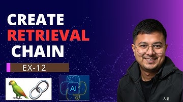 create retrieval chain | LanGchain Tutorial Basic To Advance ex-12
