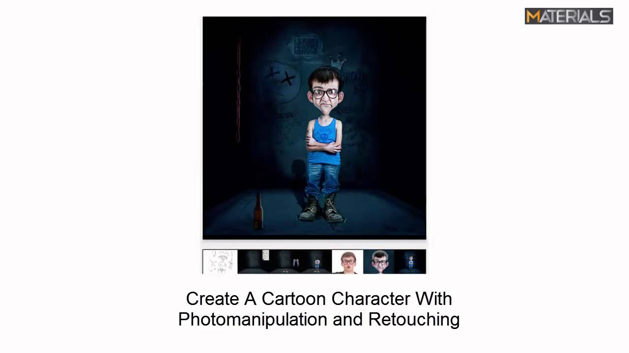 Create A Cartoon Character With Photo manipulation and Retouching - YouTube