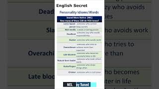 Personality Idioms & Words Part 11 | Describe People Like a Native English Speaker