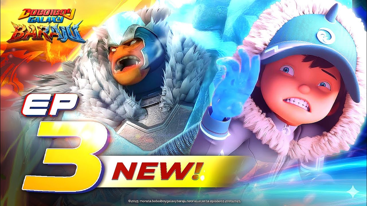 EP03 - Boboiboy Galaxy Baraju | Suka Dengan Perubahan Banyak Monsta ...