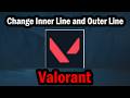 How to Change Inner Line and Outer Line Crosshair in Valorant