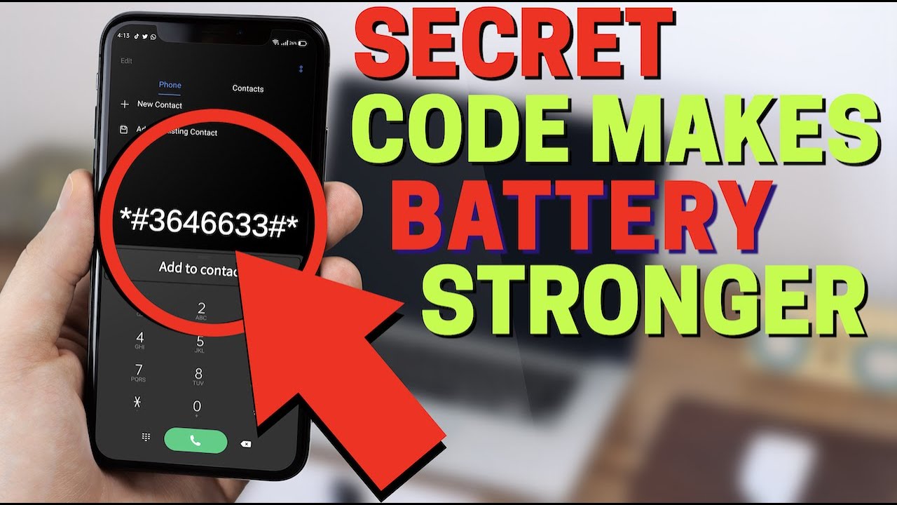 What is the secret code for battery Android?