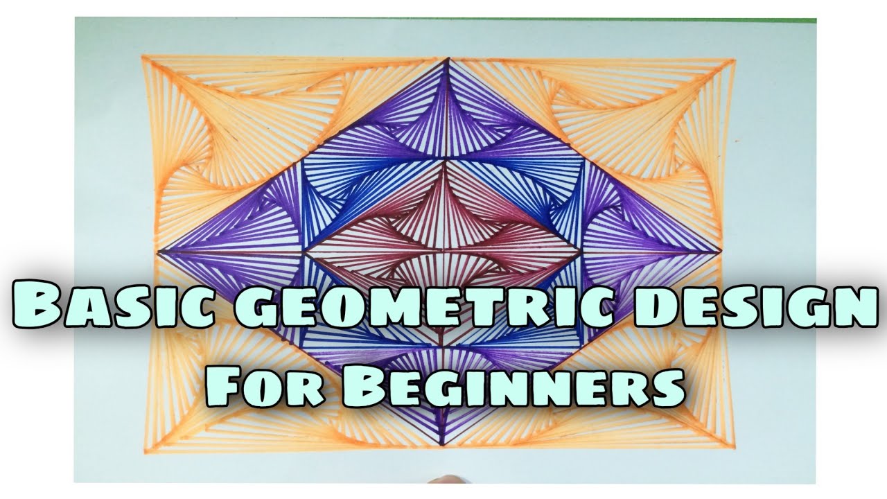 How to Draw BASIC GEOMETRIC DESIGN FOR BEGINNERS Zentangle Art YouTube
