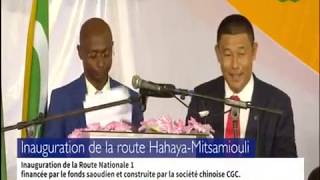 ORTC Inauguration de la route Hahaya Mitsamiouli 17 01 2019