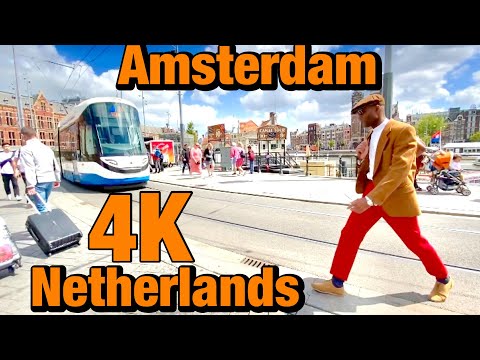 Amsterdam, Netherlands Walking tour 🇳🇱 after corona (4k Ultra HD)