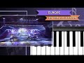 Europe - The Final Countdown (piano)