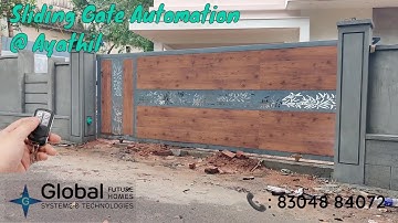 Sliding Gate Automation installed at Mukathala, Ayathil |Remote Controlled Gate  Kerala 📞8304884072