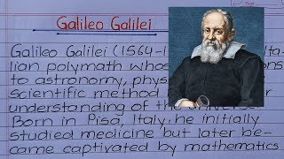 Galileo Galilei Biography in English writing || Galileo Galilei Biography || screenshot 1