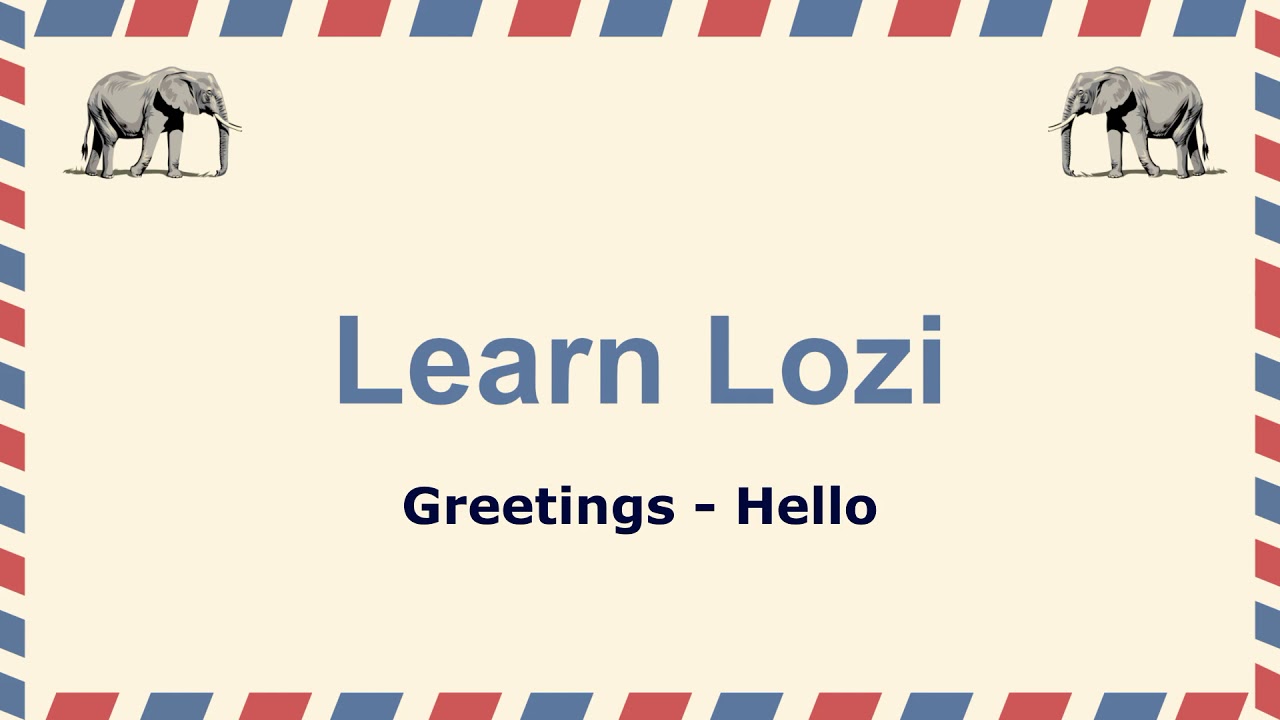 Lesson 14 : Greetings Part 1 - Hello