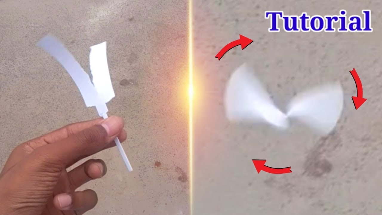 How to make Flying Paper Helicopter Origami very easy steps YouTube
