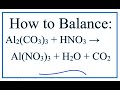 Balancing Chemical Equations with Nitrate