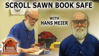 Scroll Sawn Booksafe - (by Hans Meier) http://www.gwinnettwoodworkers.com Class Description---Hans Meier uses a scroll saw to modify books to use to hide your
