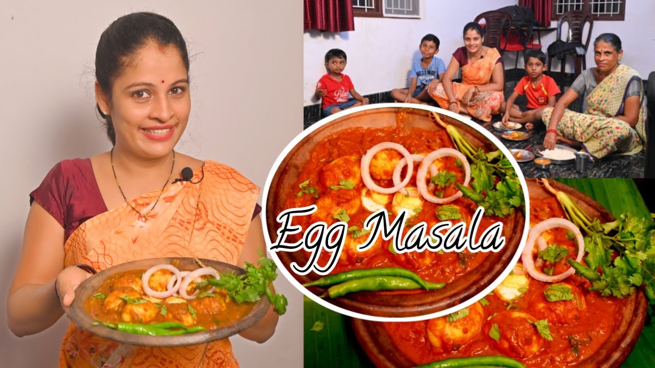 Udupi / Mangalore style Tasty Egg Masala Curry #family #cooking #eggmasalacurry #thudardhabolpu
