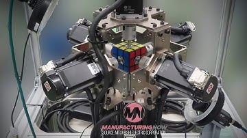 Mitsubishi Robot Solves Rubik