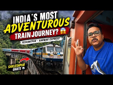 You Won’t Believe This Monsoon Train Journey! 😍🌧️ | Sakleshpur Ghats | Karwar Exprees | Part 1