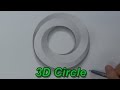 How To Draw An Impossible Circle - 3D Circle - Impossible Shapes
