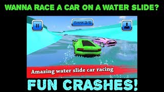 Water Slide Car Race and Stunts: Waterpark Race (mobile) FUN CRASHES! JUST GAMEPLAY screenshot 5