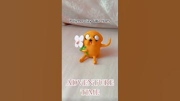 Polymer clay Jake from Adventure Time #polymerclay #adventuretime #art #fyp #viral #trend