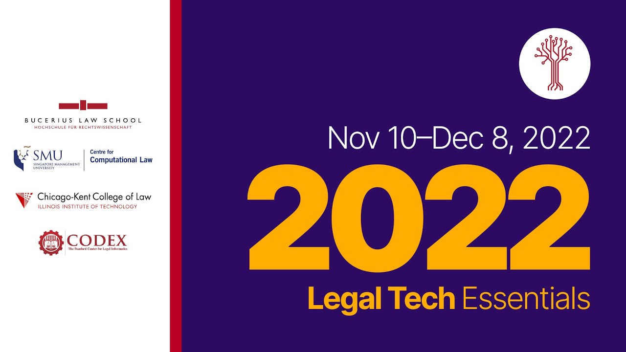 Legal Tech Essentials 2022 Intro Session YouTube