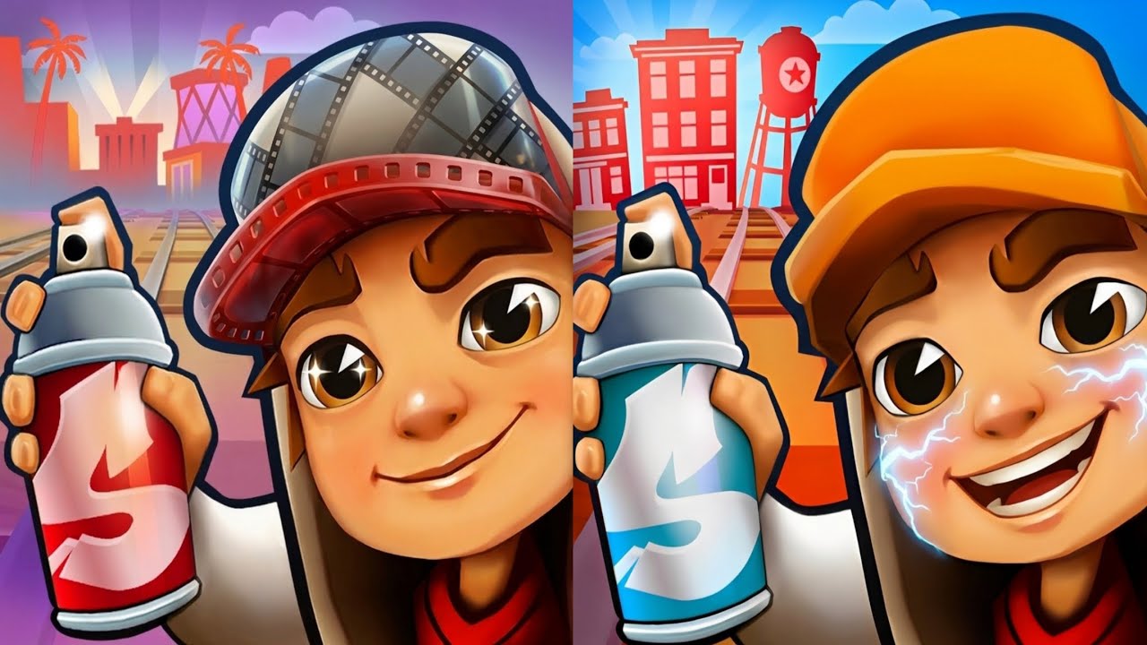 Subway Surfers : Hollywood 2026 🆚 Subway City 2022 [Burger King] Map Comparison