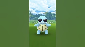 A Wild ✨ Shiny Sunglasses Squirtle ✨ Appeared! [Ed Sheeran x Pokemon GO] #shorts