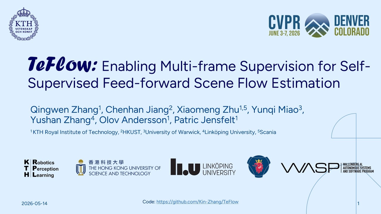[CVPR'26 Highlight] TeFlow: Enabling Multi-frame Supervision for Self ...