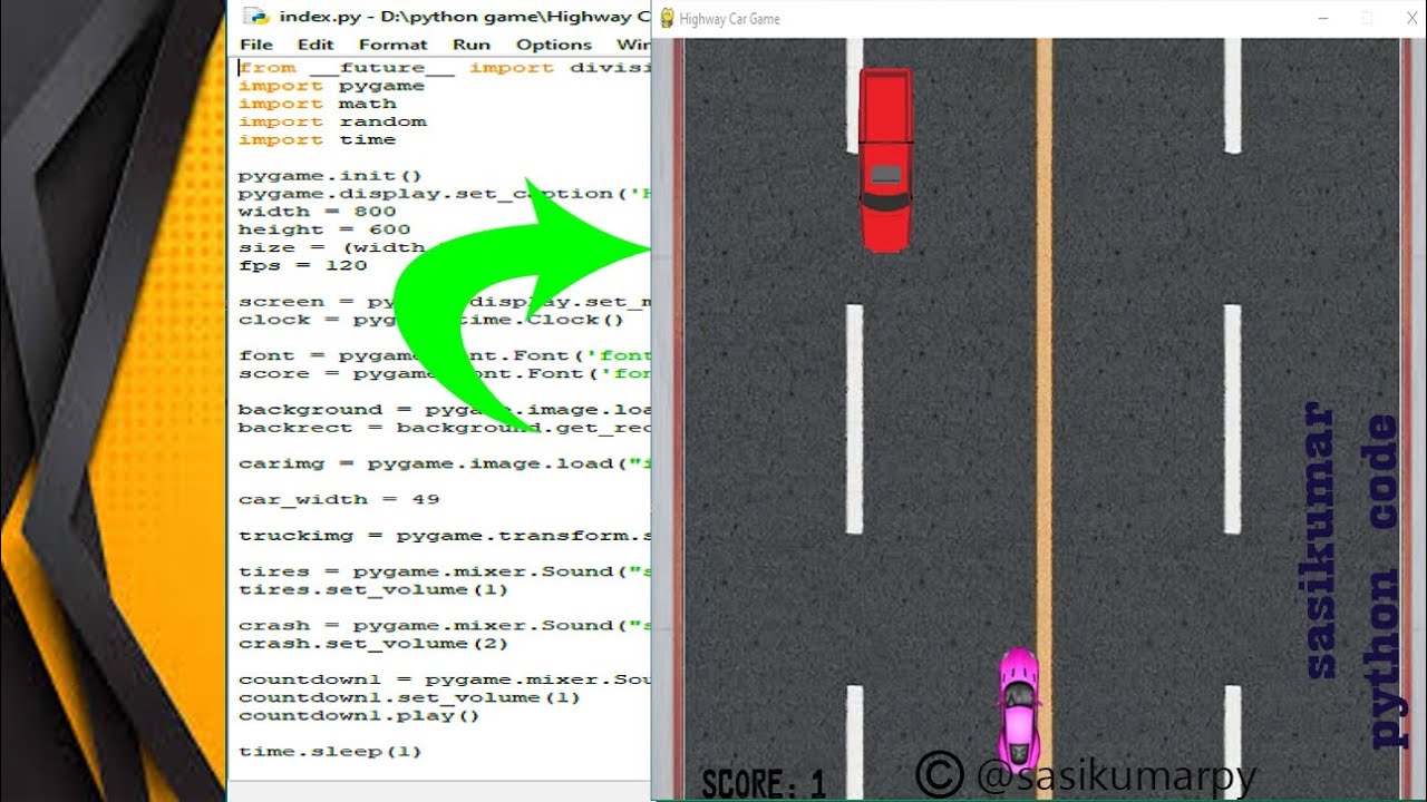 car race game part 5 |python| in Thish #short,#shortvideos,#viral video ...