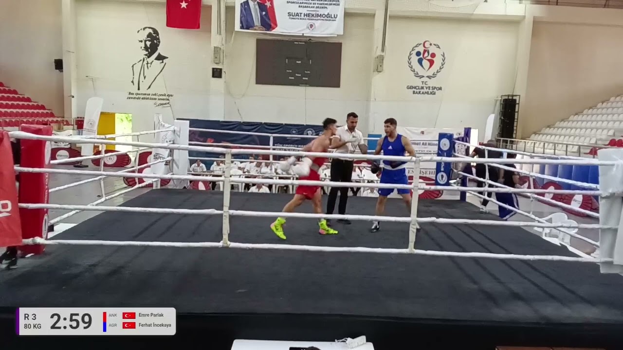 Emre Parlak - Ferhat İncekaya TÜRKİYE BOKS FEDERASYONU U23 ERKEKLER TÜRKİYE BOKS ŞAMPİYONASI 2025