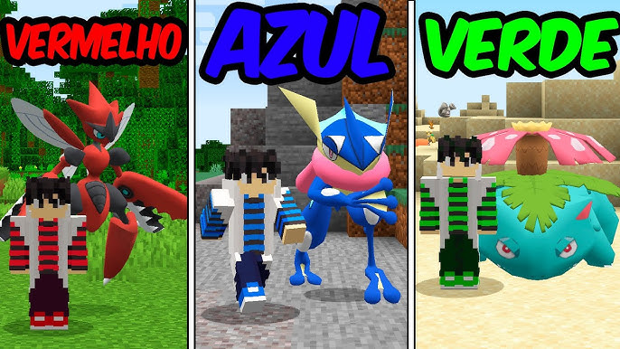 Pokémon Pequeno vs Pokémon Grande no Minecraft Pixelmon 