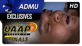 Vince Tolentino Gets A Cut In The Eye From Ben Mbala Admu Finals Exclusives Uaap 79 2016
