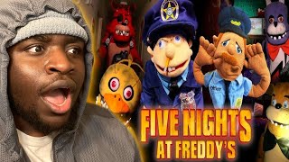 MY FIRST TIME WATCHING SML!!!!!! | SML Movie: Five Nights At Freddy's! BLIND REACTION!!!!