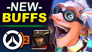 McCree AIR ROLL RETURNS! + Junkrat Changes & Hero Buffs (Overwatch New Experimental Card)