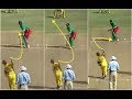 Brett lee hattrick in world cup  fast and furious fast bowling