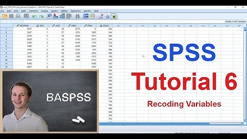 SPSS Tutorial 6 - Recoding into Different Variables