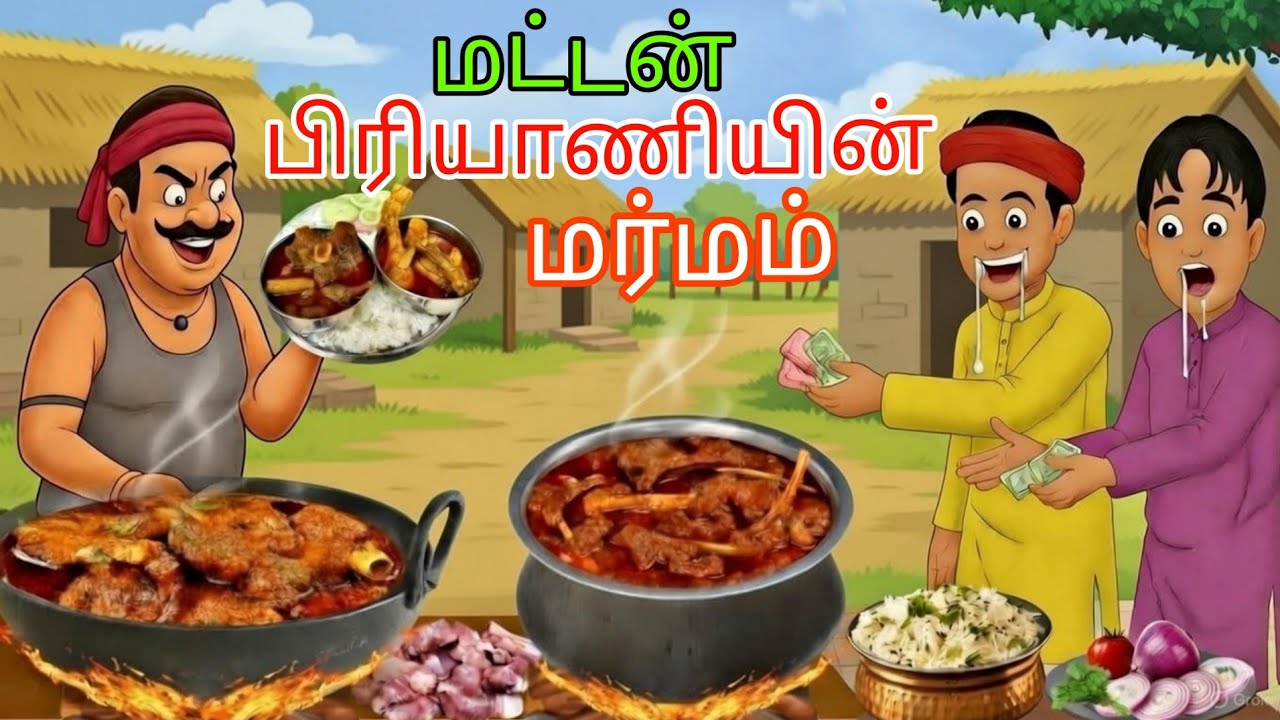 மட்டன் பிரியாணியின் மர்மம்| Kumaran Tv| tamil stories| 4k |moral stories |cartoon video tamil