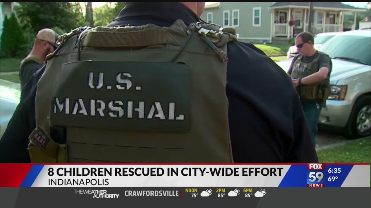 8 children rescued in U.S. Marshals operation - YouTube