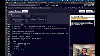 Free Code Camp Javascript Algorithms &amp; Data Estructure Building a Role Playing Game - Part 3