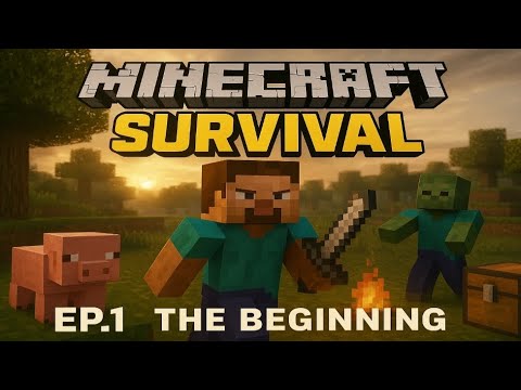 Minecraft Survival Series EP 1 – The Beginning | Starting a New Journey ...