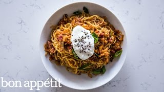 Cook This Now: 30-Minute Bacon, Egg, and Kimchi Ramen screenshot 1