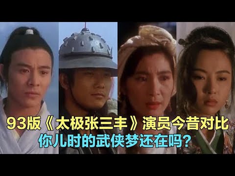 11位93版《太极张三丰》演员今昔，儿时的武侠梦，谁的变化最大？
